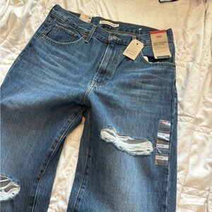 Levi's Women's Blue Distressed Jeans